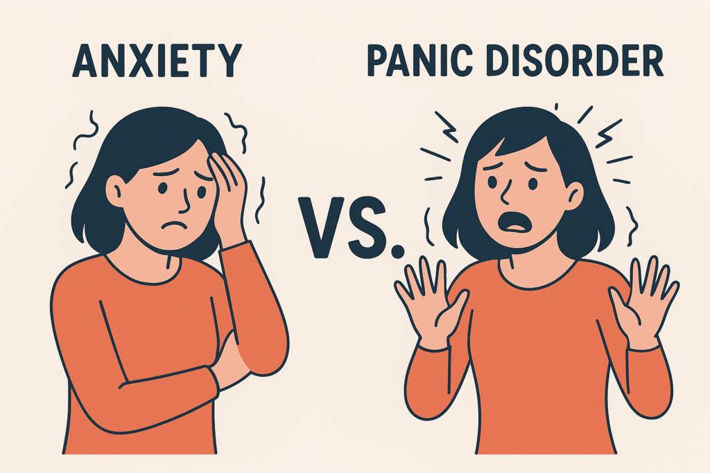 Anxiety vs. Panic disorder