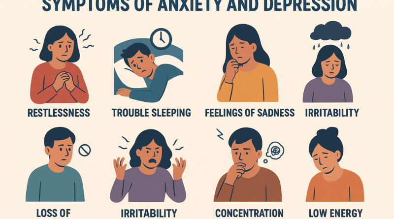 symptoms of anxiety and depression
