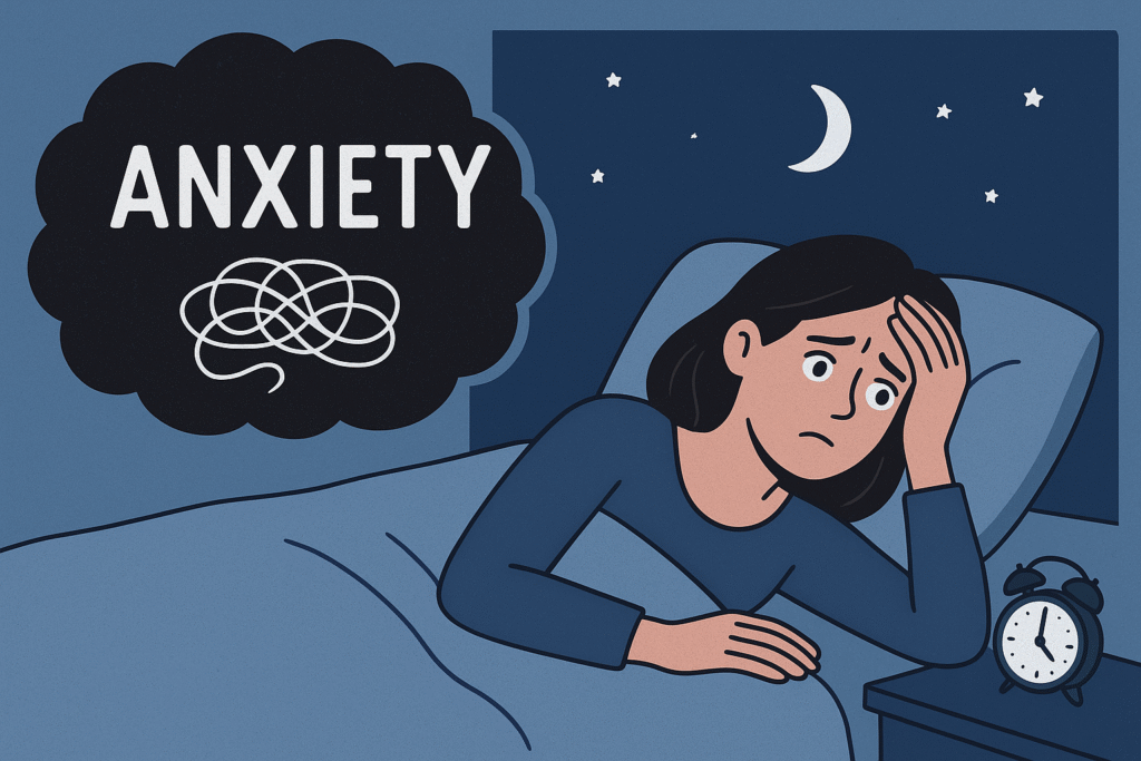 connection between anxiety and sleepless nights