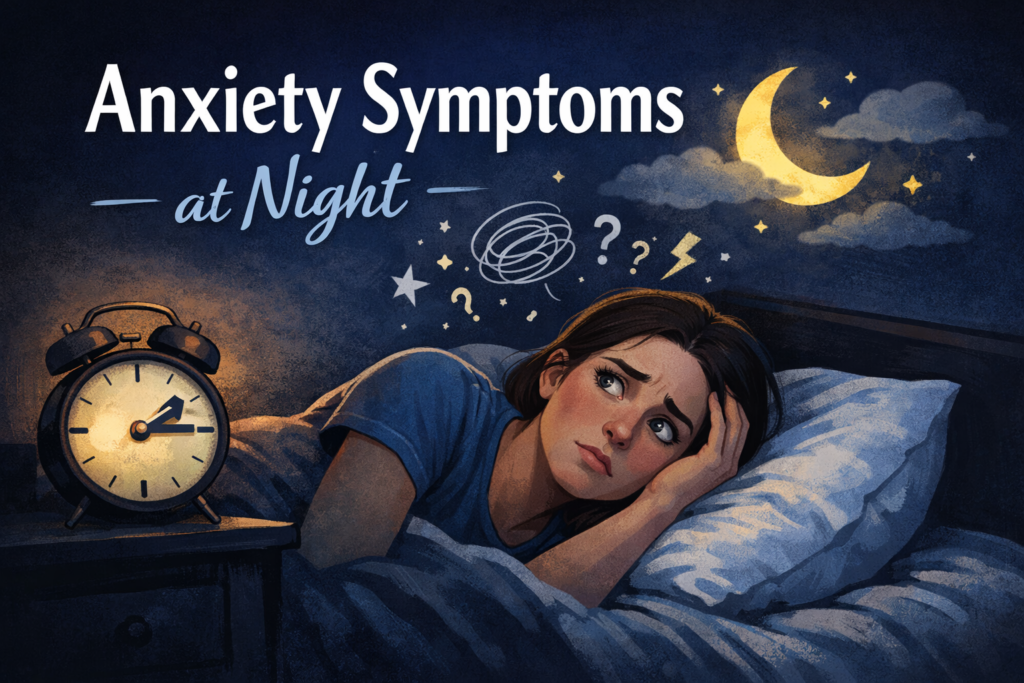 Anxiety symptoms at night