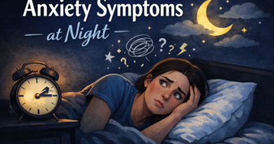 Anxiety symptoms at night