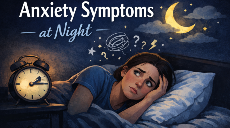Anxiety symptoms at night