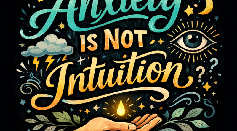 Anxiety Is Not Intuition