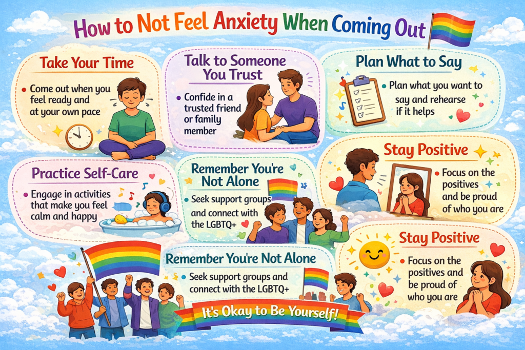 how to not feel anxiety when coming out