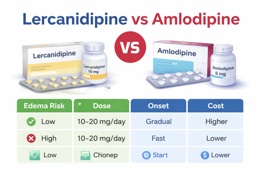 Lercanidipine vs Amlodipine