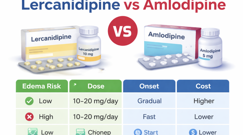 Lercanidipine vs Amlodipine