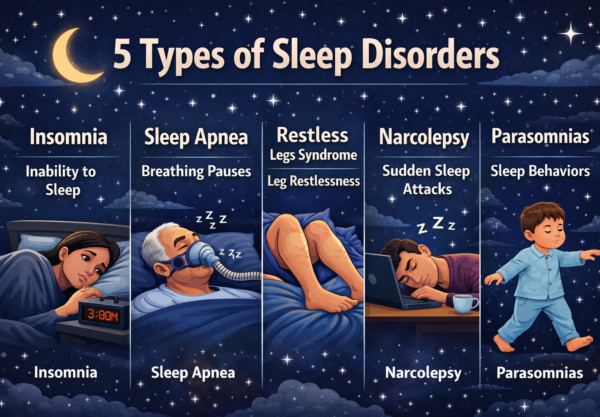 5 Types of Sleep Disorders