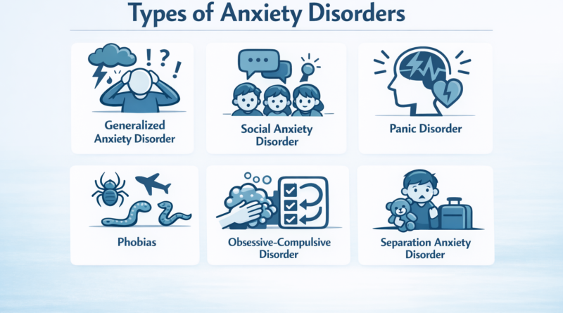 types of anxiety disorders